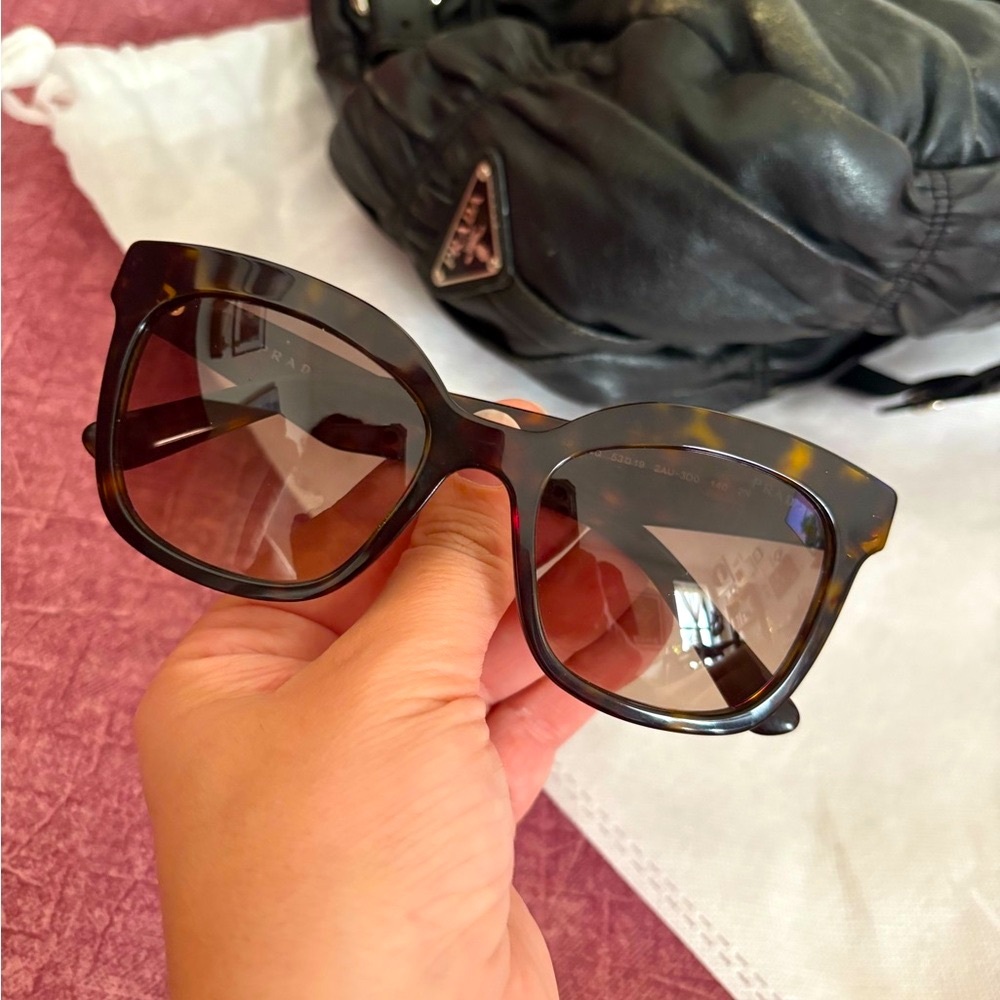 Prada Brown Tortoise Sunglasses